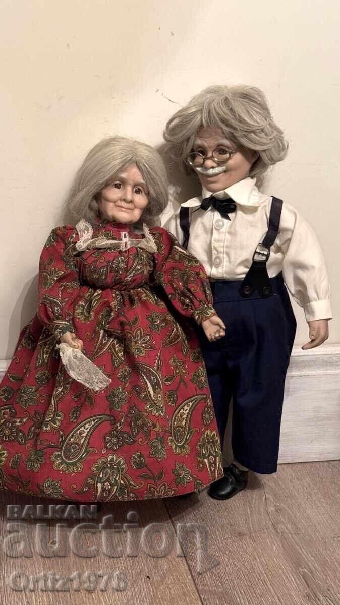 Auction  Vintage dolls, grandparents – Norway.