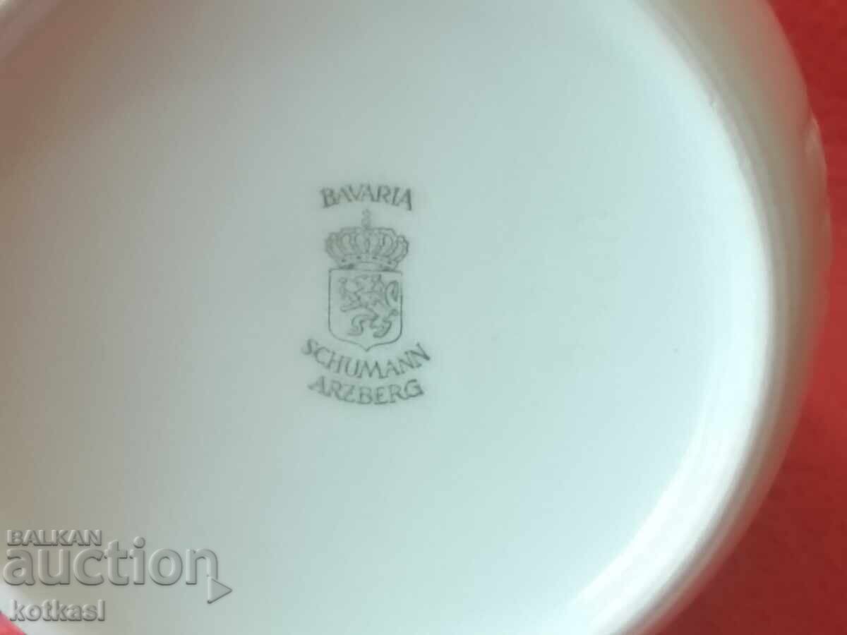 Παλιά πορσελάνινη Βάζο με σήμανση Schumann GERMANY ανάγλυφη επιφάνεια - 6