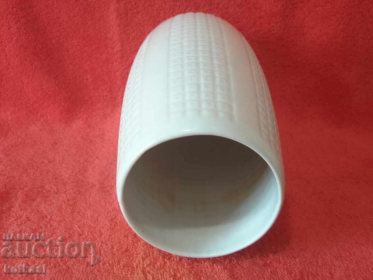 Παλιά πορσελάνινη Βάζο με σήμανση Schumann GERMANY ανάγλυφη επιφάνεια - 7