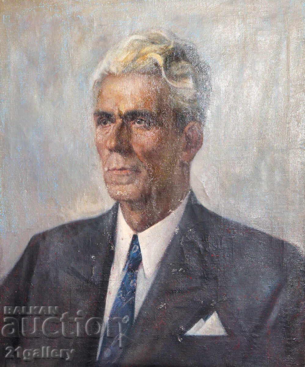 Nikola Kozhuharov (1892 - 1971) Male Portrait 1947
