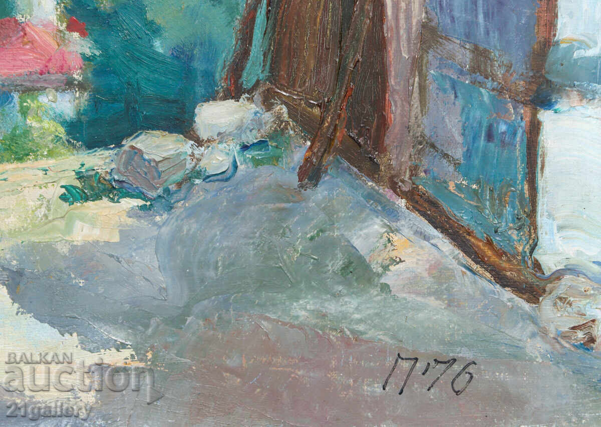 Rural Landscape 1976 oil painting - 6