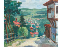 Rural Landscape 1976 oil painting