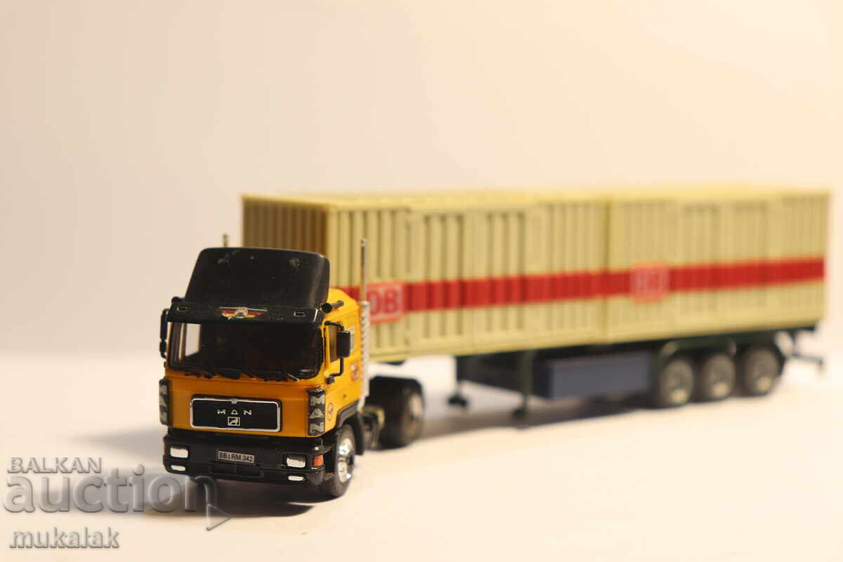 Δημοπρασία HERPA 1:87 H0 ΜΑΝ MAN ΚΟΝΤΕΪΝΕΡ ΦΟΡΤΗΓΟ ΜΟΝΤΕΛΟ