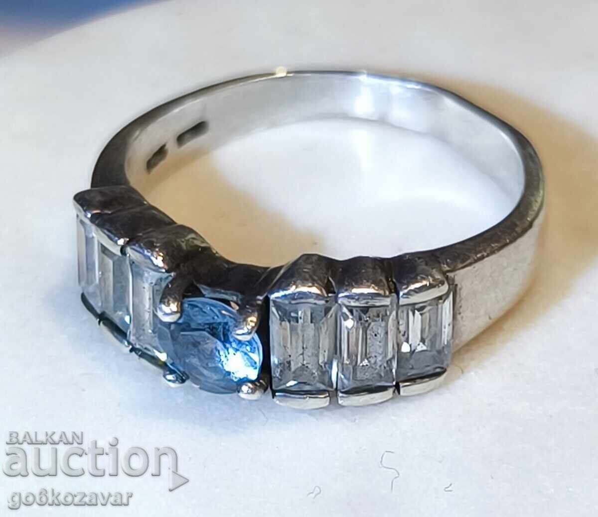 Inel de argint vechi pentru doamne, pietre naturale!