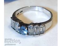 Inel de argint vechi pentru doamne, pietre naturale!