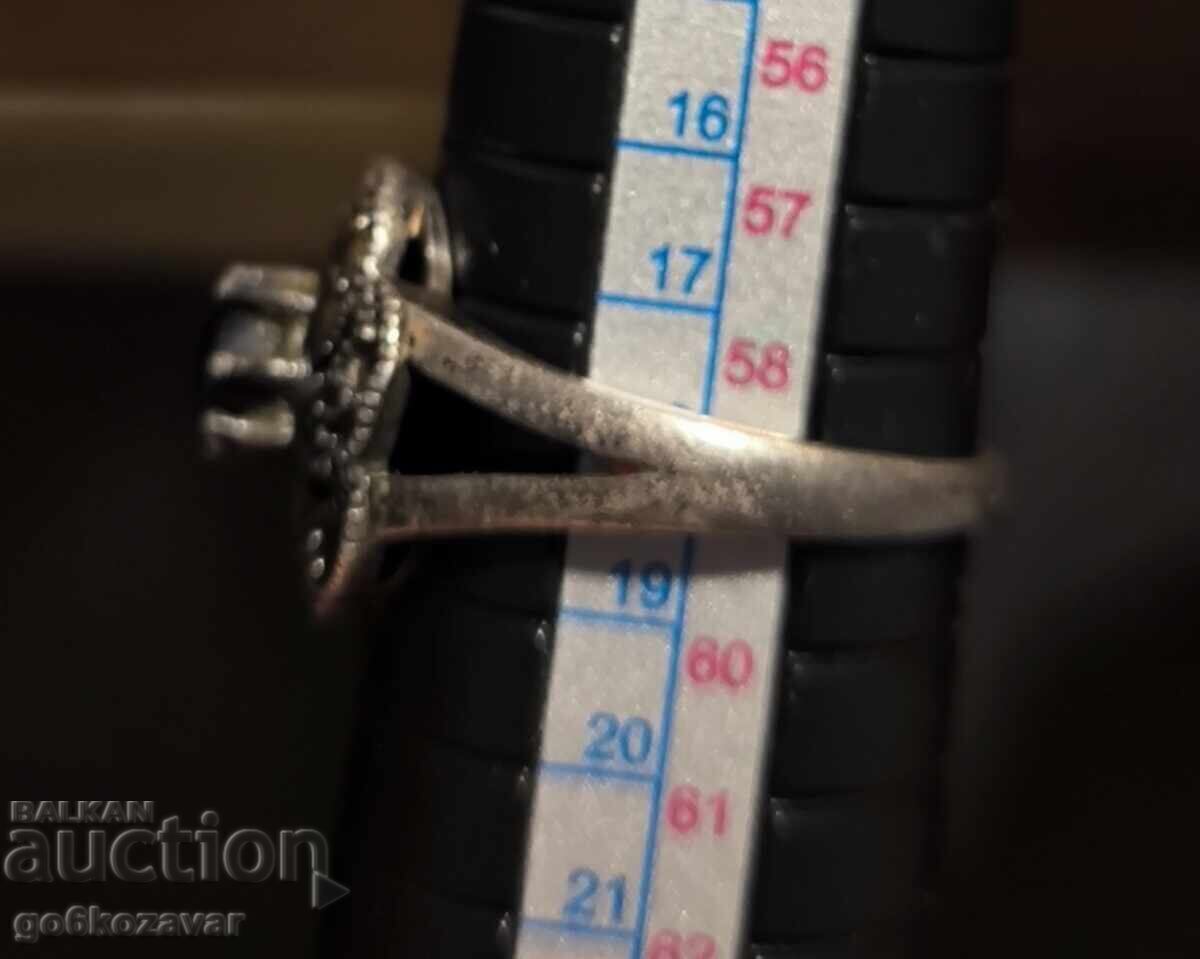 Inel de argint vechi pentru doamne, pietre naturale! - 7 Inel de argint vechi pentru doamne, pietre naturale! - 7