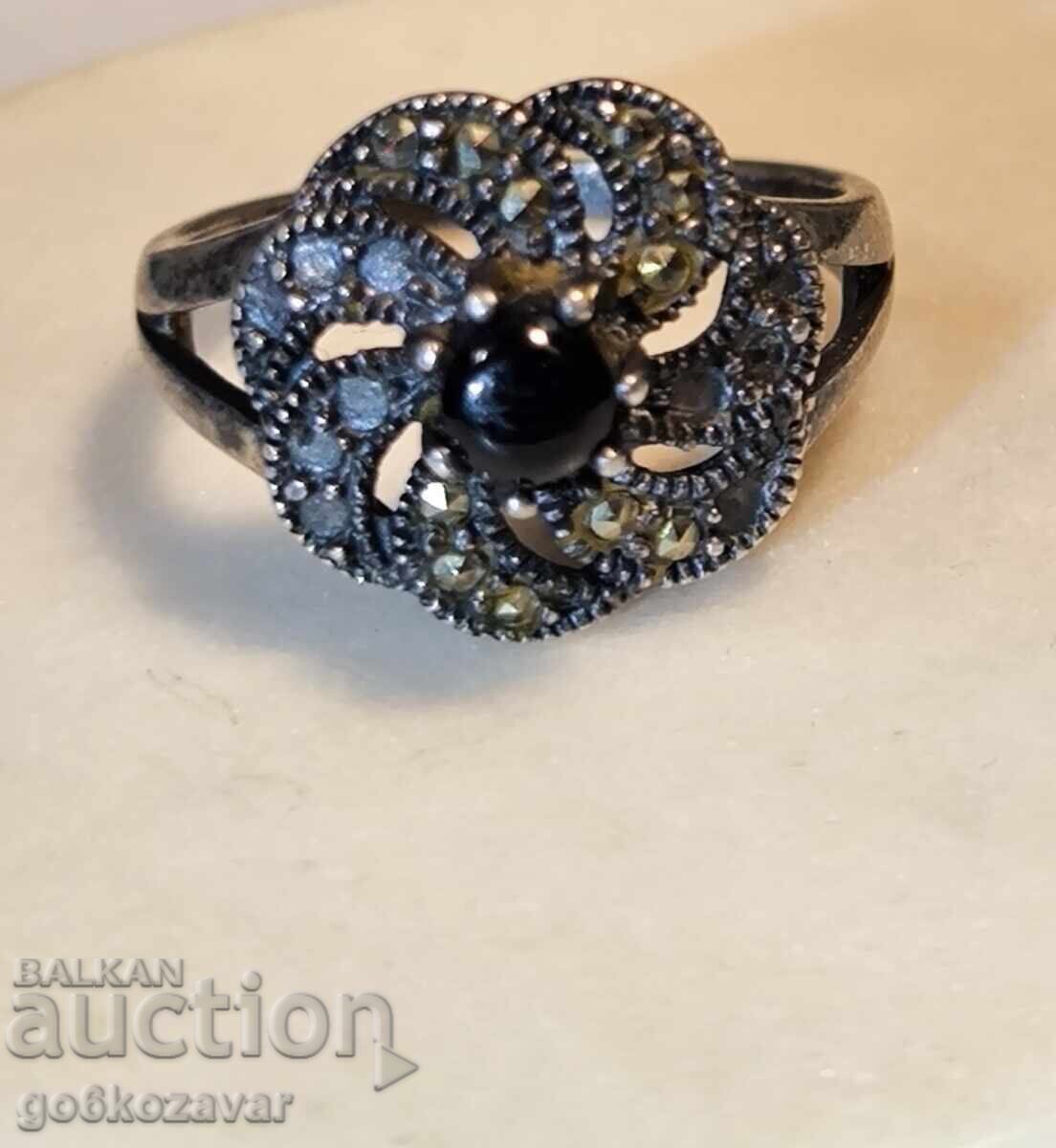 Elegant Silver Ring for Ladies, Natural Stones!
