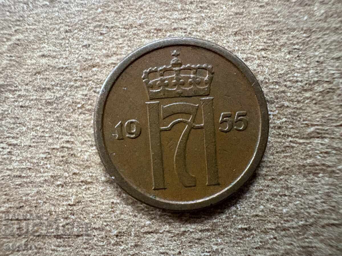 Норвегия - 1 йоре (1955) с цена 0.65 лв. | € 0.33 Норвегия - 1 йоре (1955) с цена 0.65 лв. | € 0.33