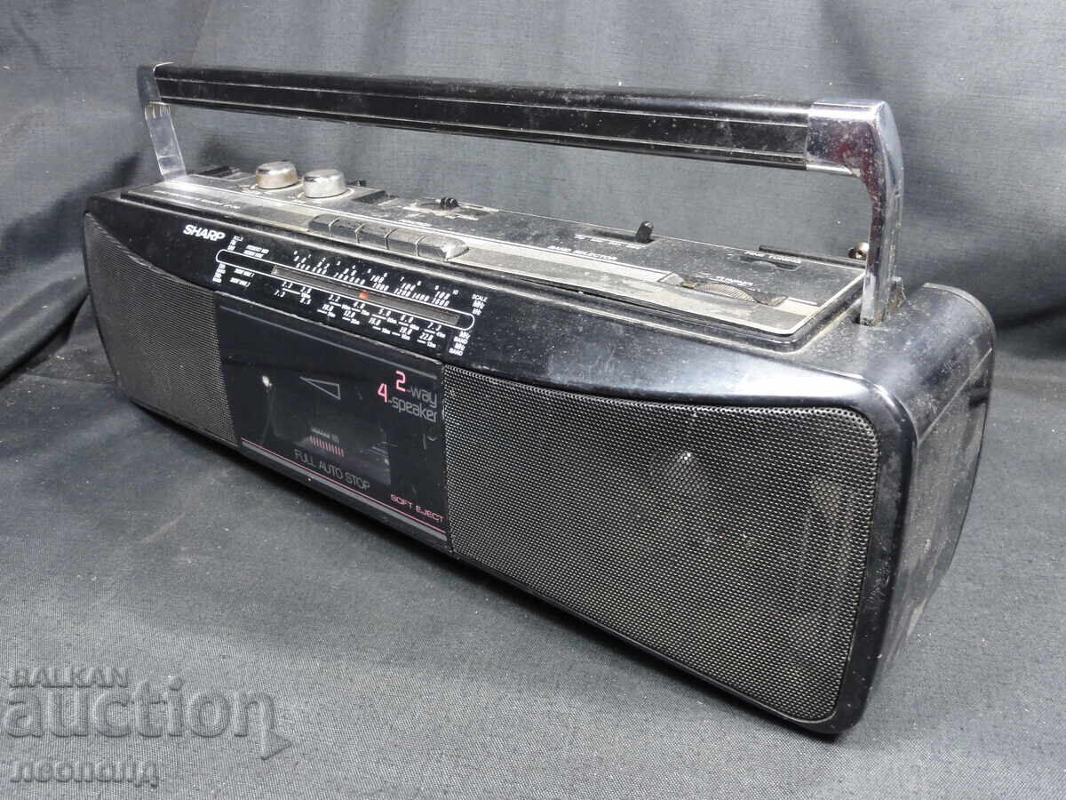 BZC STAR RETRO TRANSISTOR RADIO CASSETTE PLAYER SHARP QT-249Z with price 19.00 BGN | € 9.71 BZC STAR RETRO TRANSISTOR RADIO CASSETTE PLAYER SHARP QT-249Z with price 19.00 BGN | € 9.71