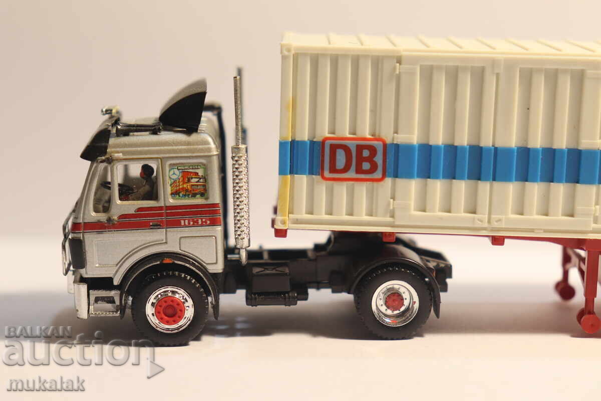 HERPA  1:87 H0 МERCEDES   КОНТЕЙНЕР   КАМИОН  МОДЕЛ с цена 30.00 лв. | € 15.34