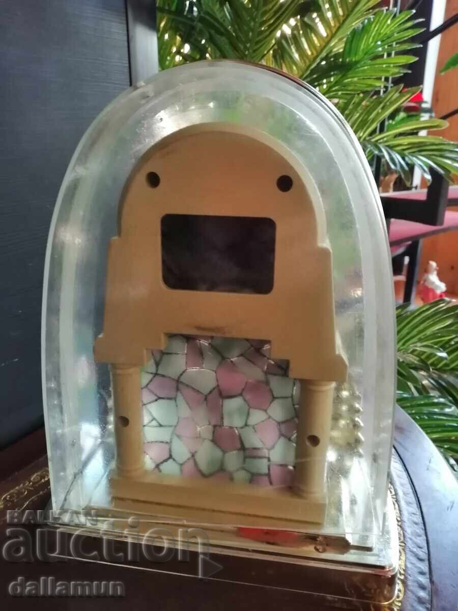 Δημοπρασία Παλιό επιτραπέζιο ρολόι με βάζο