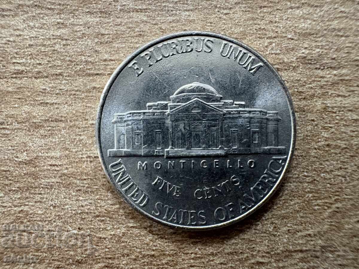 USA - 5 Cents (2001) - D