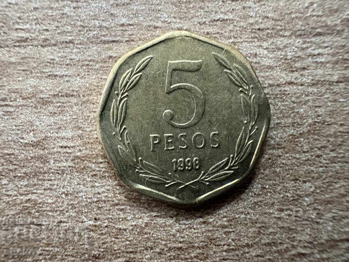 Chile - 5 pesos (1998) Chile - 5 pesos (1998)