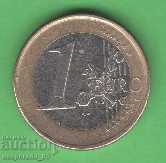 (¯`'•.¸   1 евро 2001 НИДЕРЛАНДИЯ   ¸.•'´¯) с цена 3.00 лв. | € 1.53