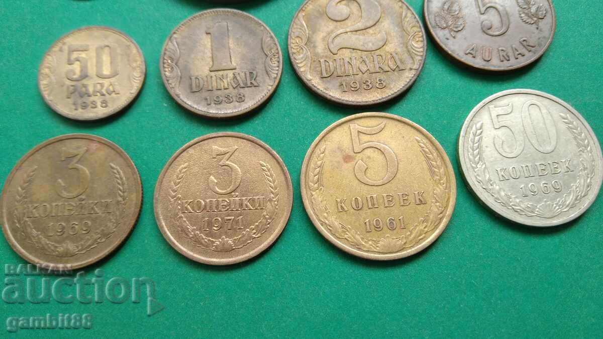 Auction Lot of Bulgarian and foreign coins - 12 pcs. - EXCELLENT Auction Lot of Bulgarian and foreign coins - 12 pcs. - EXCELLENT