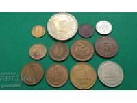 Lot of Bulgarian and foreign coins - 12 pcs. - EXCELLENT
