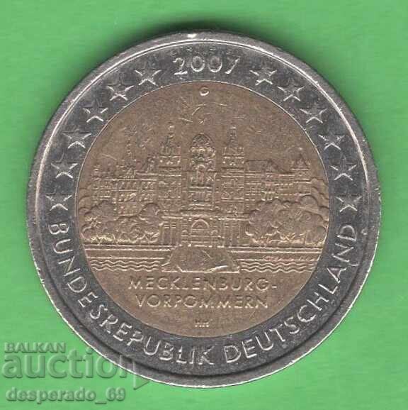 (¯`'•.¸ 2 евро 2007 G ГЕРМАНИЯ ¸.•'´¯) (¯`'•.¸ 2 евро 2007 G ГЕРМАНИЯ ¸.•'´¯)