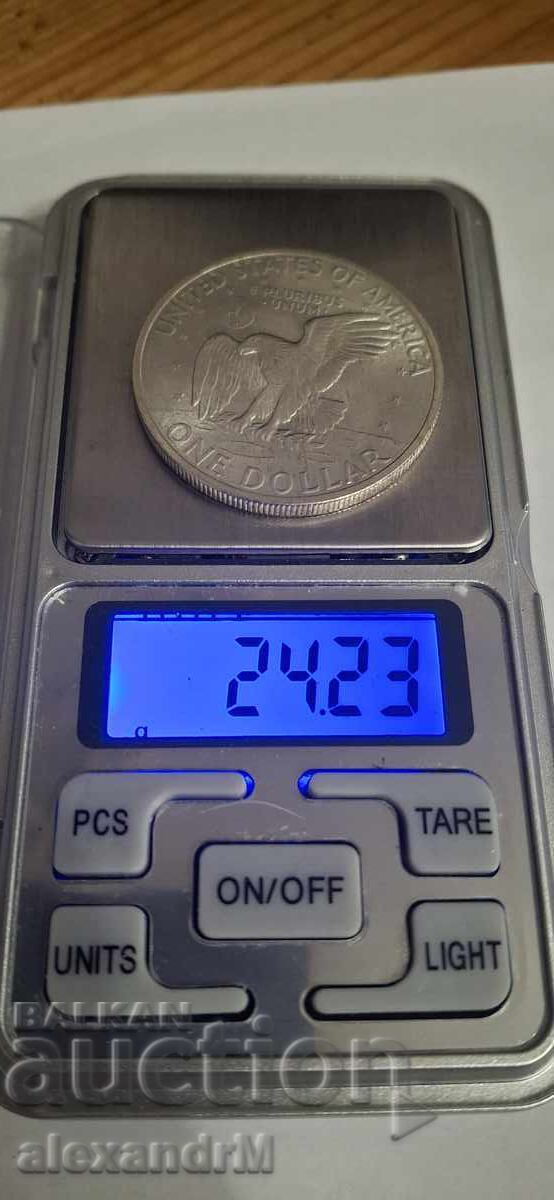 Auction  Silver Dollar. Eisenhower. USA 1 Dollar, 1971