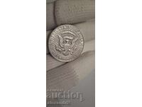 SUA ½ dolar, 1968, Kennedy Half Dollar. Argint