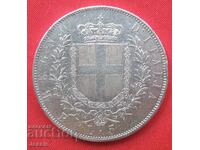 5 Lira 1876 R Italy Silver - QUALITY - NO MADE IN CHINA