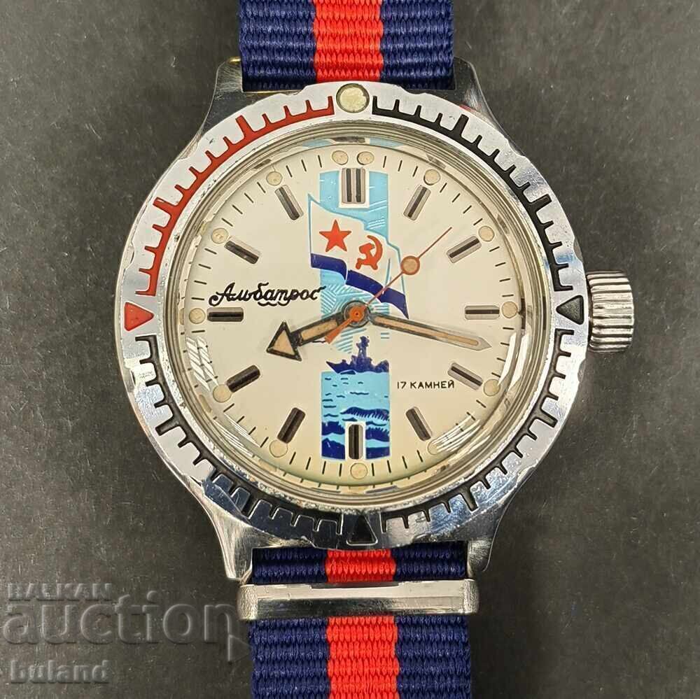 Ceas sovietic din oțel Vostok Amphibian Albatross URSS URSS cu preț 72.00 BGN | € 36.81 Ceas sovietic din oțel Vostok Amphibian Albatross URSS URSS cu preț 72.00 BGN | € 36.81