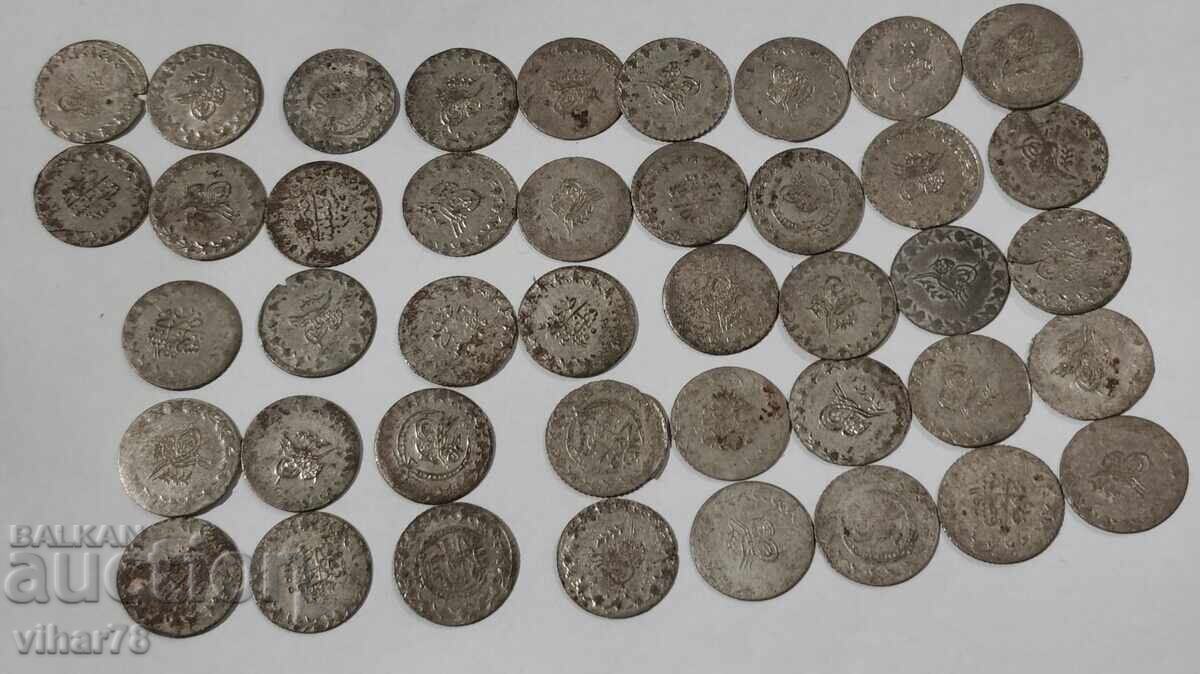 LOT of 42pcs. - Turkish Coins - Akçe - 6 LOT of 42pcs. - Turkish Coins - Akçe - 6