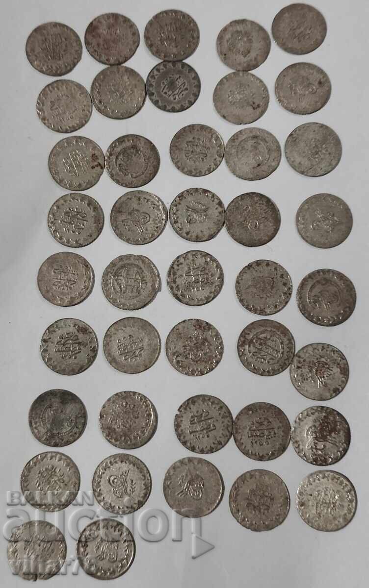 LOT of 42pcs. - Turkish Coins - Akçe - 7 LOT of 42pcs. - Turkish Coins - Akçe - 7