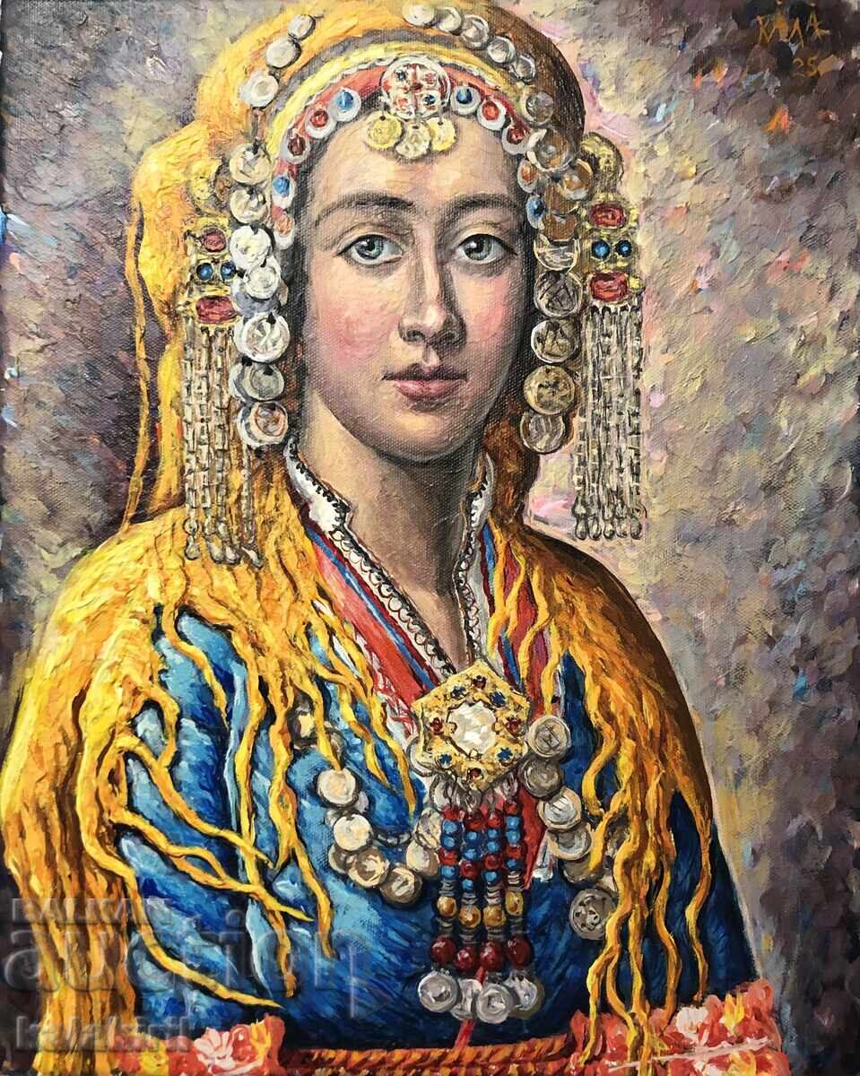 "Portret de bulgăroaică cu podoabe"