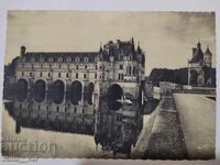 Много стара картичка с изглед към Chateau de Chenonceaux