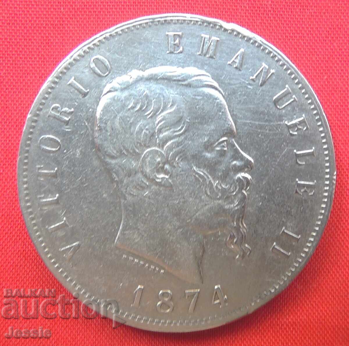 5 лири 1874 Италия сребро NO MADE IN CHINA СРАВНИ И ПРЕЦЕНИ с цена 73.91 лв. | € 37.79 5 лири 1874 Италия сребро NO MADE IN CHINA СРАВНИ И ПРЕЦЕНИ с цена 73.91 лв. | € 37.79