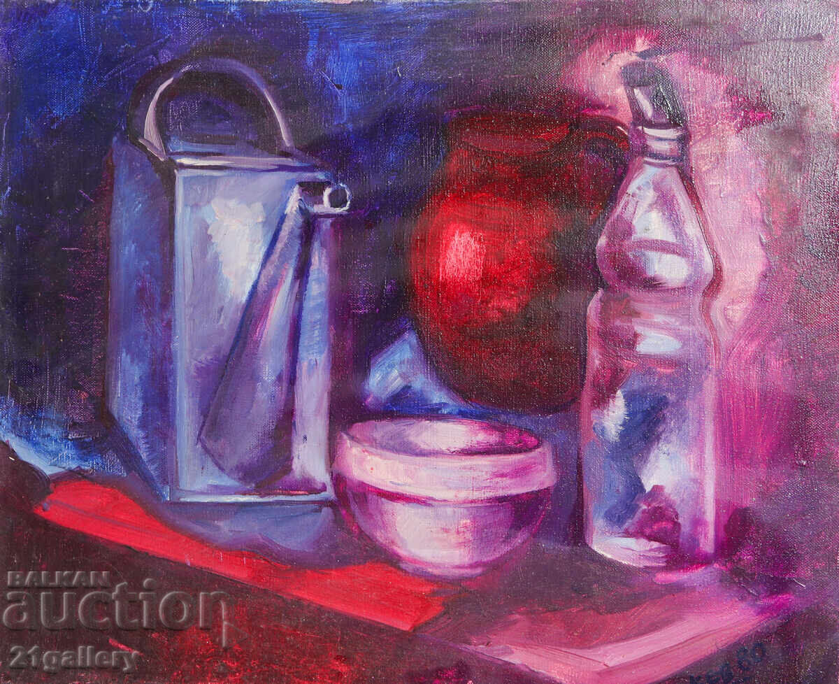 Auction  Vasil Dokev (1938-2017) Oil Paintings Still Life