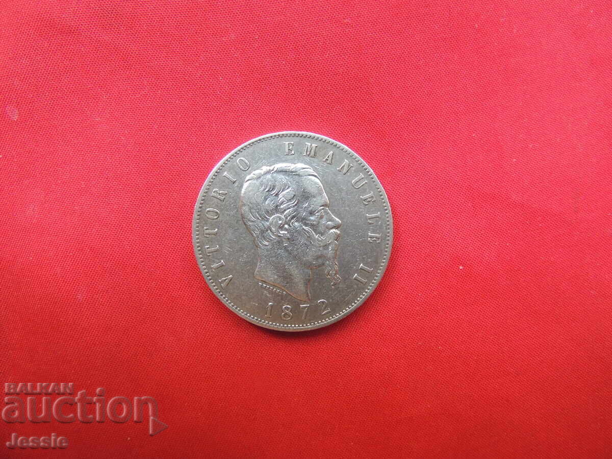 5 lira 1872 Italy silver NO CHINA - COMPARE AND EVALUATE ! with price 74.50 BGN | € 38.09 5 lira 1872 Italy silver NO CHINA - COMPARE AND EVALUATE ! with price 74.50 BGN | € 38.09