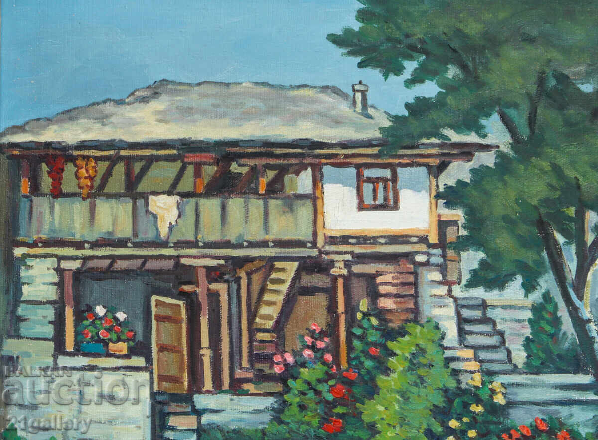 Доставка на Mаслена картина селски пейзаж