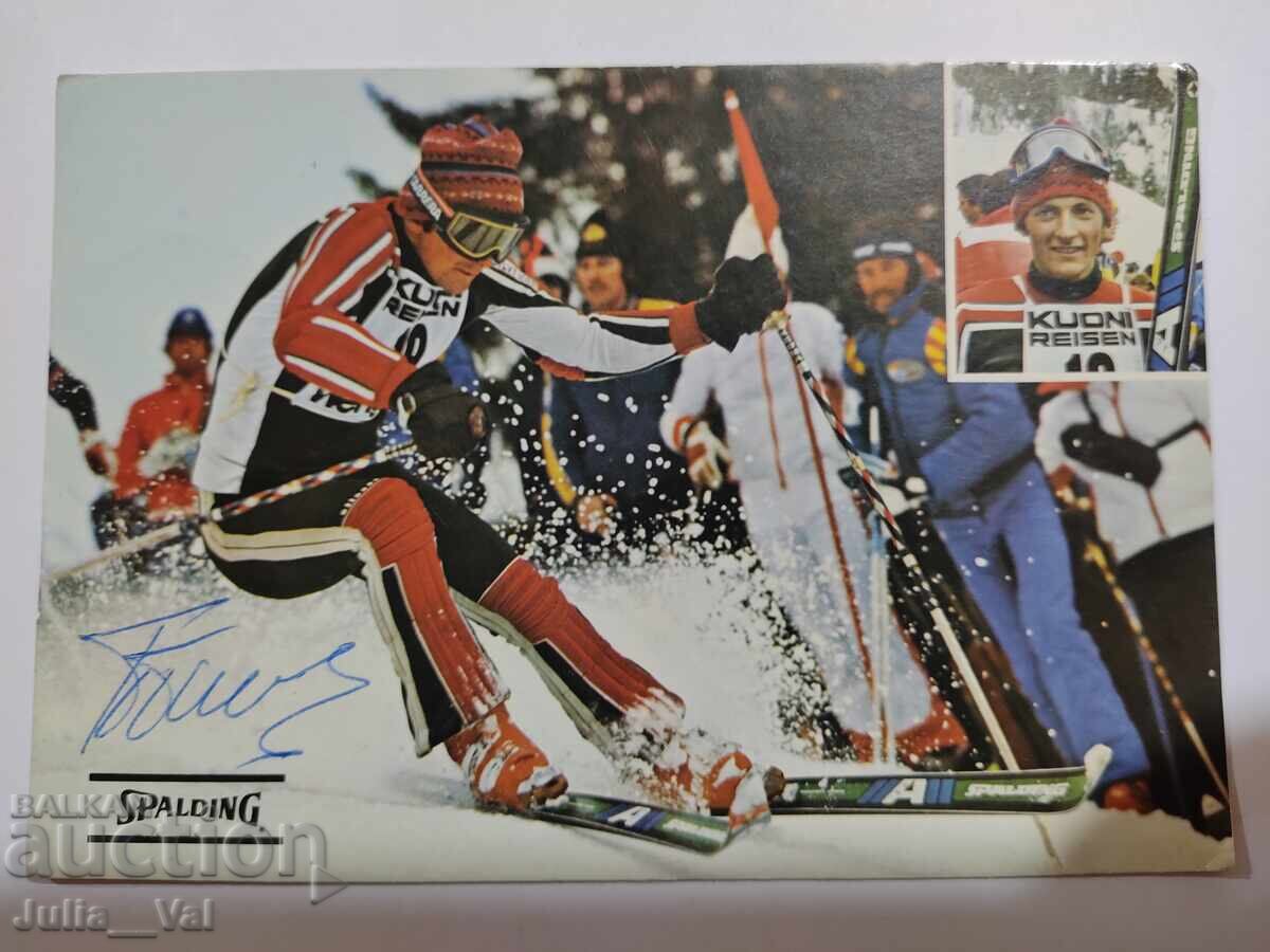 Autograf de la Petăr Popangelov - carte poștală 2 Autograf de la Petăr Popangelov - carte poștală 2