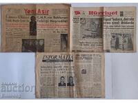1956-1957 Turkish and Romanian newspapers, info on CSKA matches