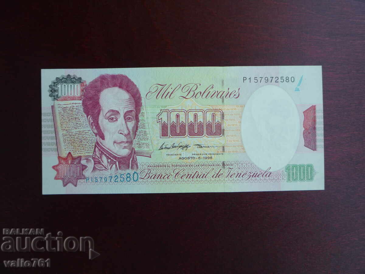VENEZUELA 1000 1000 BOLIVARES 1998 NEW UNC VENEZUELA 1000 1000 BOLIVARES 1998 NEW UNC