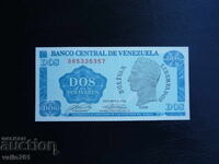 VENEZUELA 2 BOLIVARI 1989 NOUĂ UNC