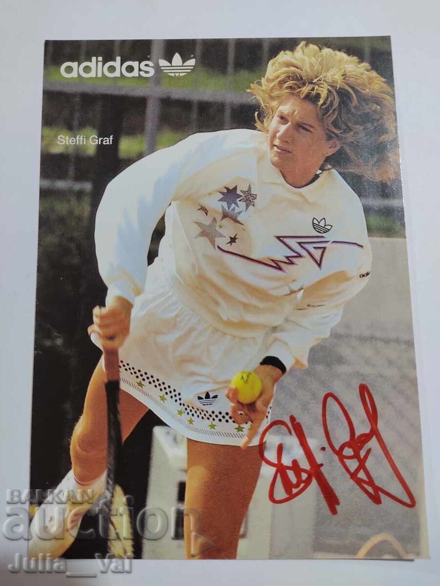 Autograf de la Steffi Graf Autograf de la Steffi Graf