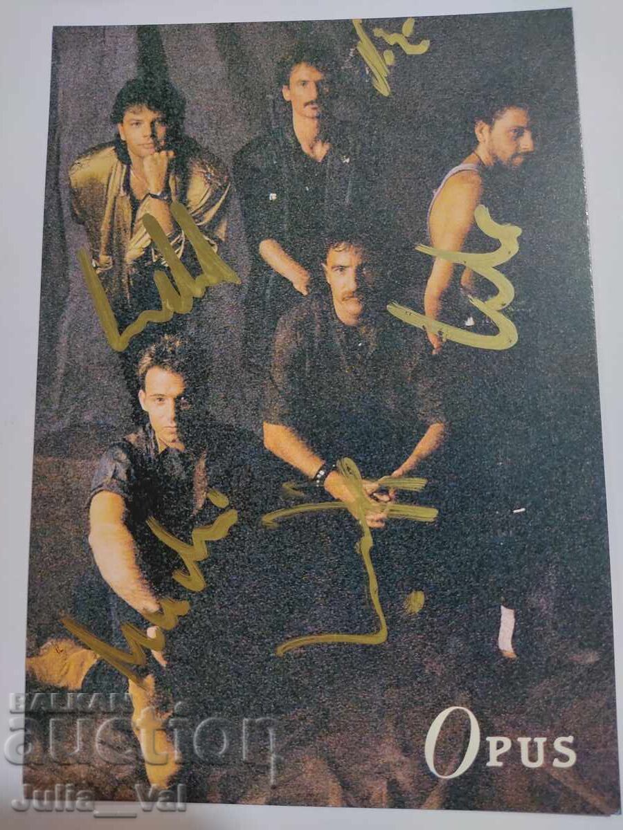 Αυτογραφές από το συγκρότημα Opus - Live is Life Αυτογραφές από το συγκρότημα Opus - Live is Life