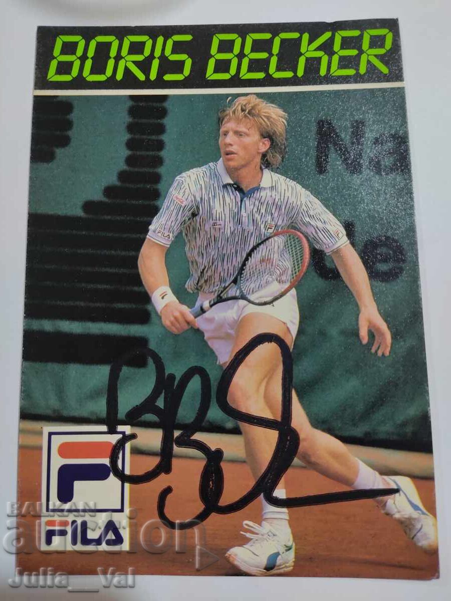 Autograf de la Boris Becker 1 Autograf de la Boris Becker 1