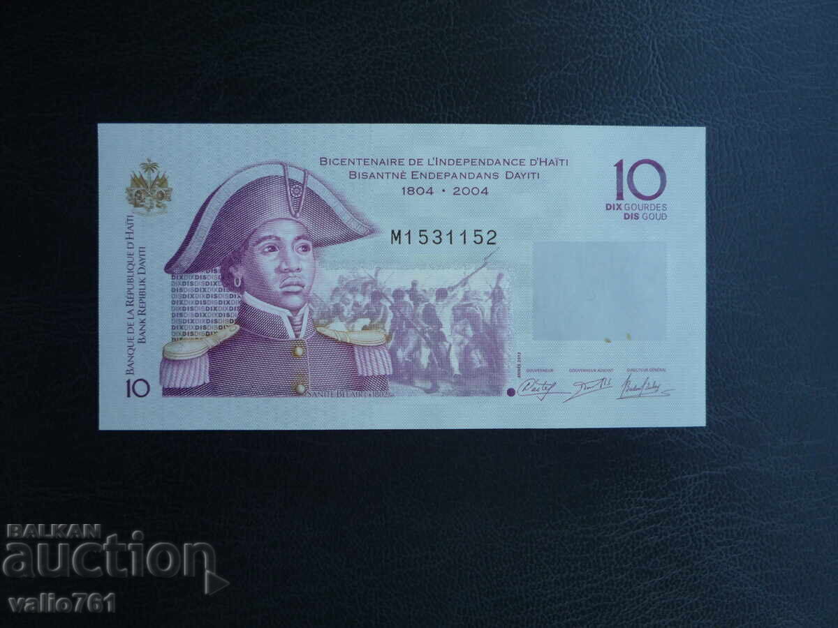 ХАИТИ 10 ГУРДЕ 2012 НОВА UNC ХАИТИ 10 ГУРДЕ 2012 НОВА UNC