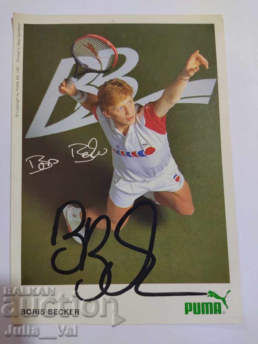 Autograf de la Boris Becker 2 Autograf de la Boris Becker 2