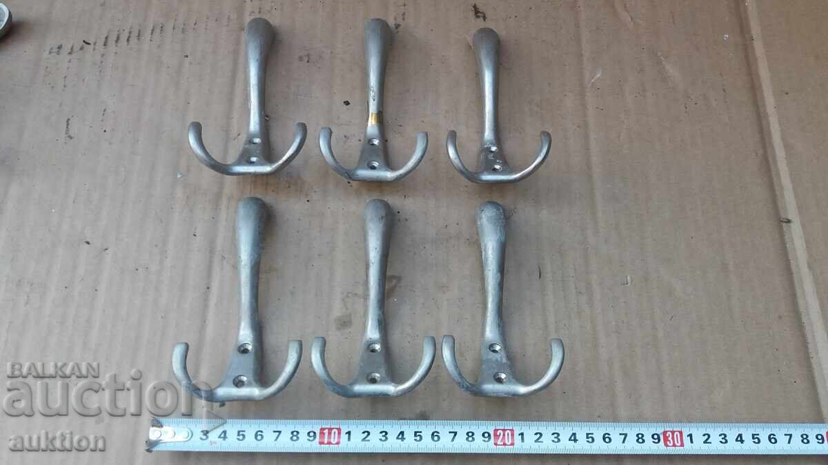 LOT OF 6 SOLID BRONZE HANGERS - 5