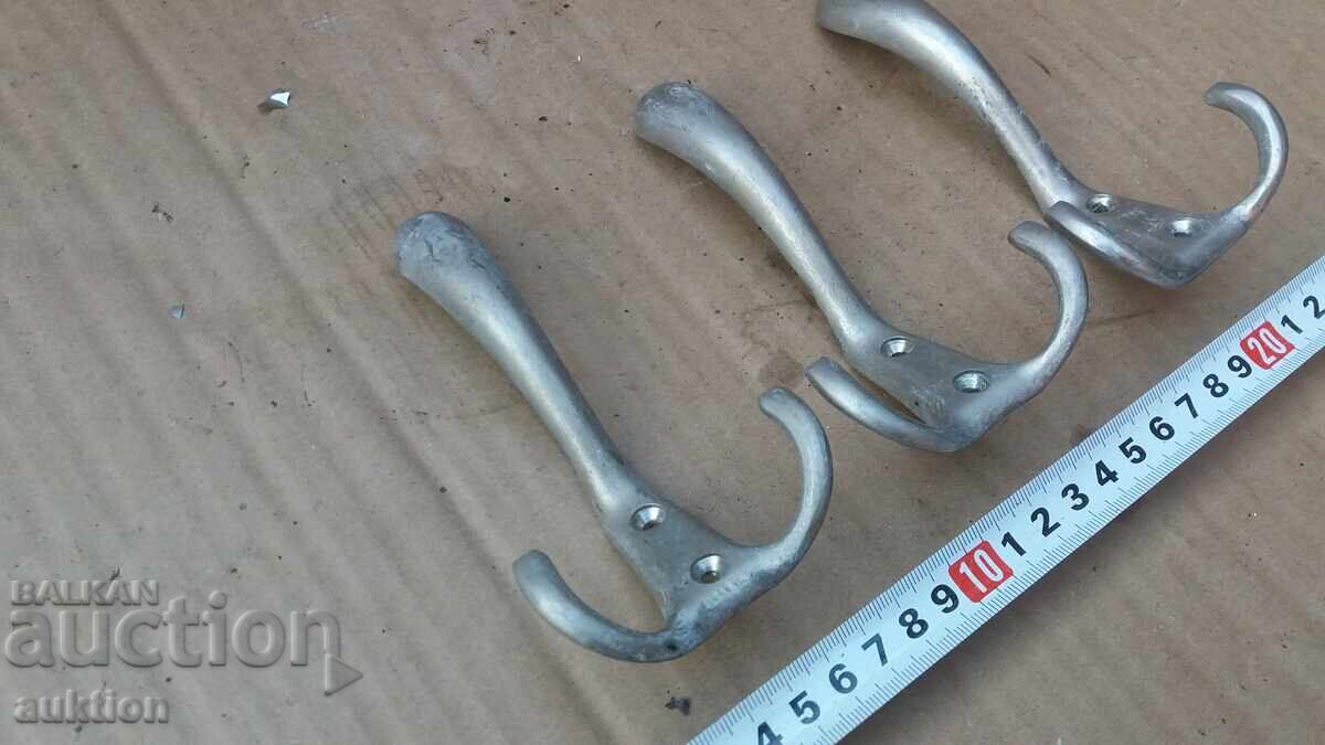 Auction  LOT OF 3 SOLID BRONZE HANGERS
