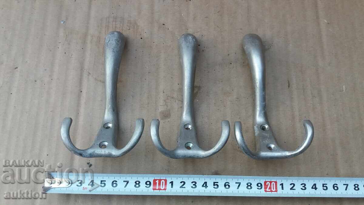 LOT OF 3 SOLID BRONZE HANGERS