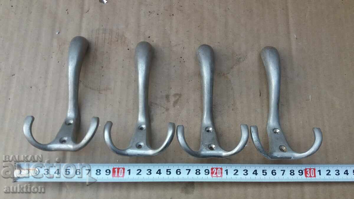 Set of 4 Solid Bronze Coat Hooks with price 12.99 BGN | € 6.64