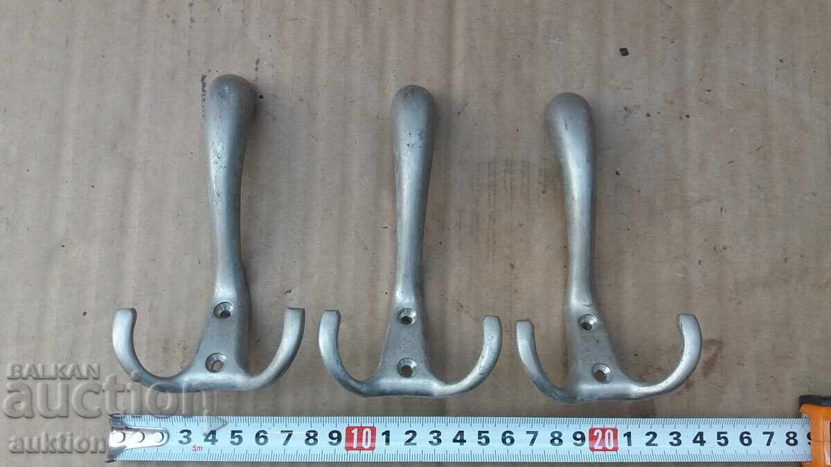 Auction  SET OF 3 SOLID BRONZE HANGERS