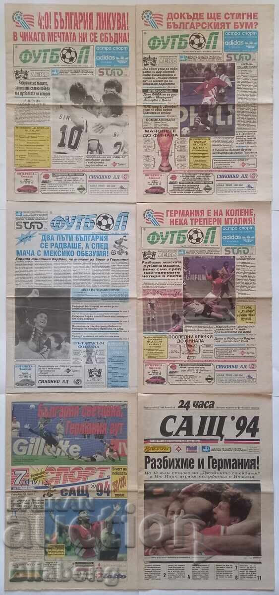 6 newspapers for the 1994 World Cup in the USA