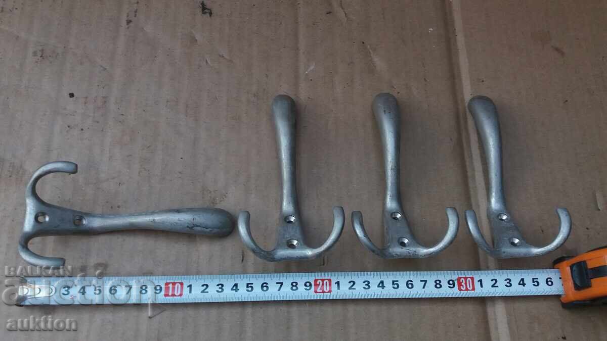 Set of 4 Solid Bronze Coat Hooks with price 12.99 BGN | € 6.64 Set of 4 Solid Bronze Coat Hooks with price 12.99 BGN | € 6.64