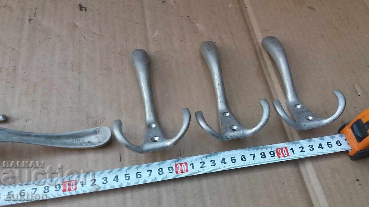 Set of 4 Solid Bronze Coat Hooks - 7 Set of 4 Solid Bronze Coat Hooks - 7